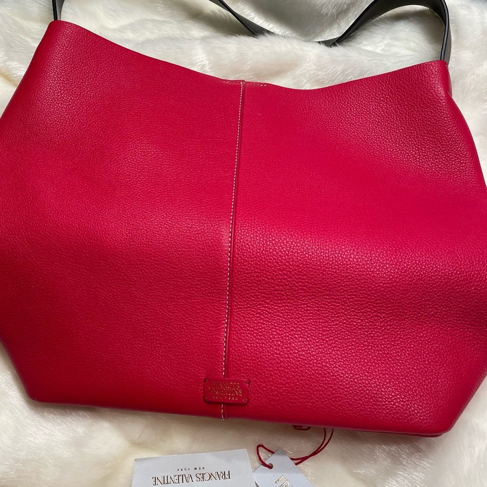 FRANCIS VALENTINE (Kate Spade) Red Finn Lrg Shoulder Bag